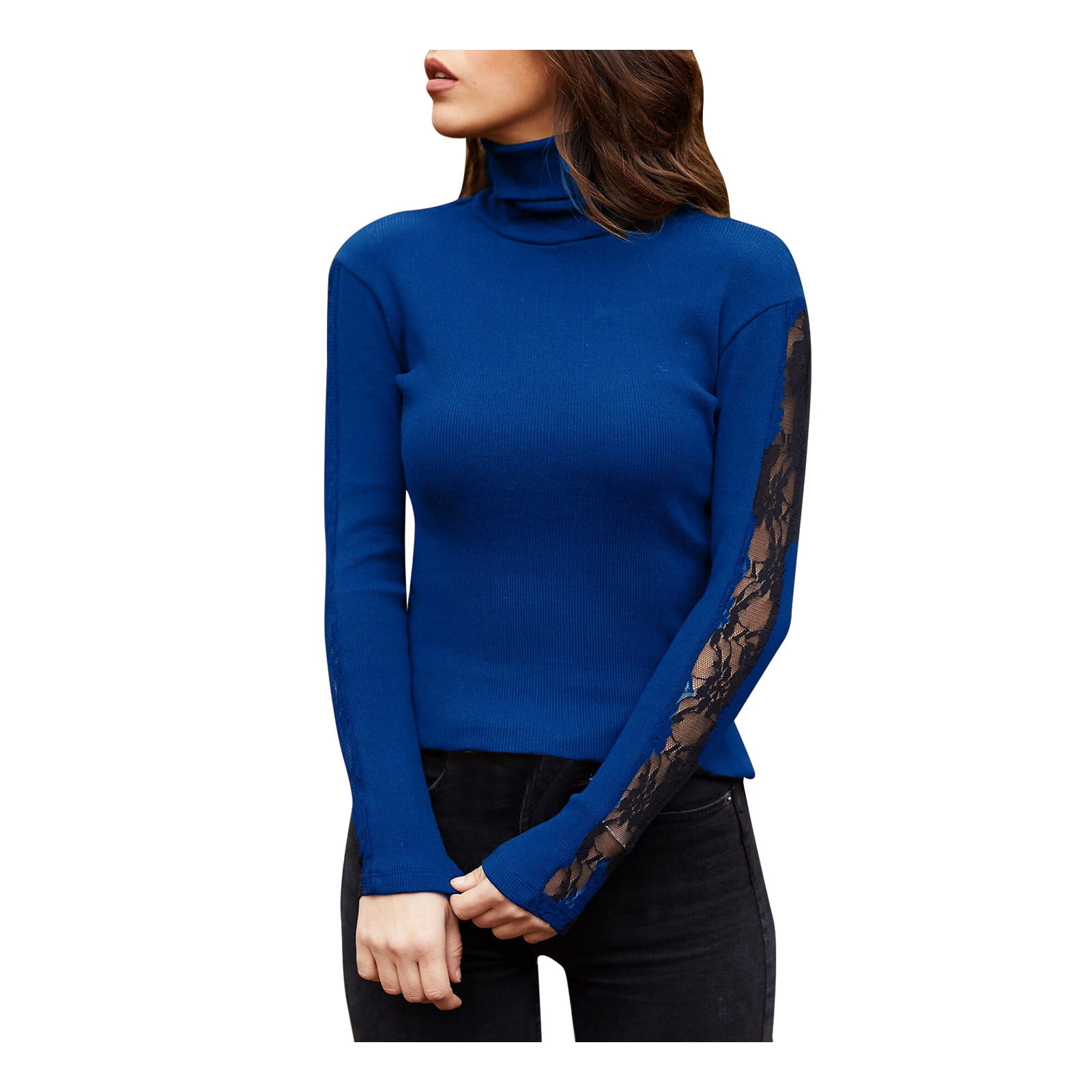 Plus size deals lace turtleneck