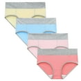 thumbnail image 1 of Puntoco Plus size clearance Women Color Patchwork Briefs Panties Underwear Knickers Bikini Underpants Multicolor XXL(XXL), 1 of 9