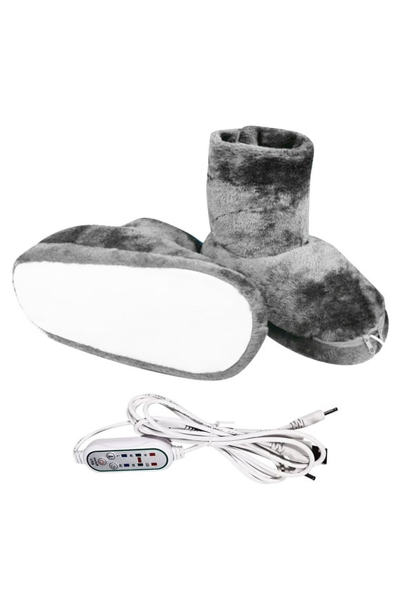 Plush Slippers Outdoor House Shoes Clearanc Usb Heated Slippers Heated Feet Warmer Winter office Heating Shoes Plug Electric Heating Feet Warm
