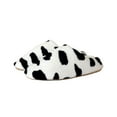 thumbnail image 1 of Puntoco Plush Slippers Outdoor House Shoes Clearanc Womens Plush Warm Slippers, Home Shoes, and Winter Indoor Cotton Slipper Black 7(XL), 1 of 5