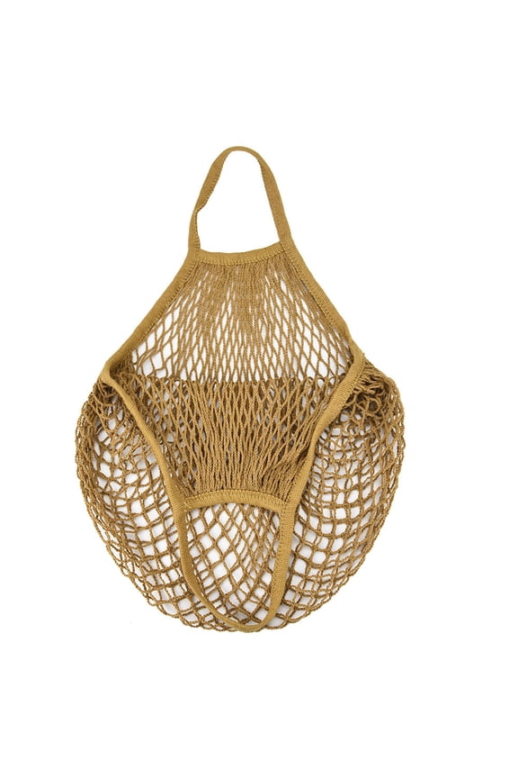 Portable Reusable Mesh Cotton Net String Bag Organizer Shopping Tote Handbag Fruit Storage Shopper