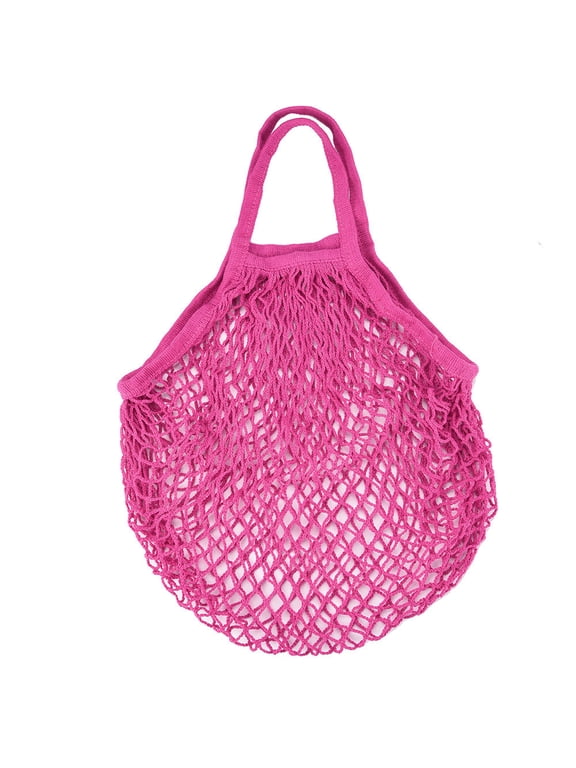 Portable Reusable Mesh Cotton Net String Bag Organizer Shopping Tote Handbag Fruit Storage Shopper