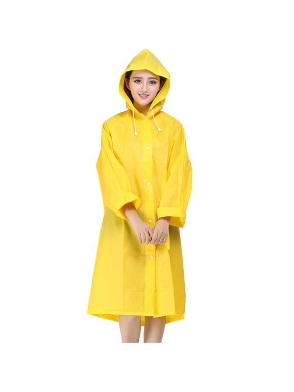 Rain Raincoats for Adults Women, Reusable Rain Jacket Coats with Hood for Family Park Travel