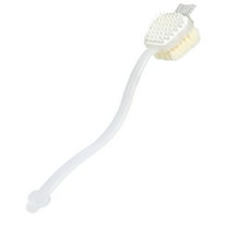 Puntoco Shower Brush with Soft and Stiff Bristles Extra Long Handle Dual-Sided Back Scrubber Bath Brush Body Exfoliator for Wet or Dry Brushing
