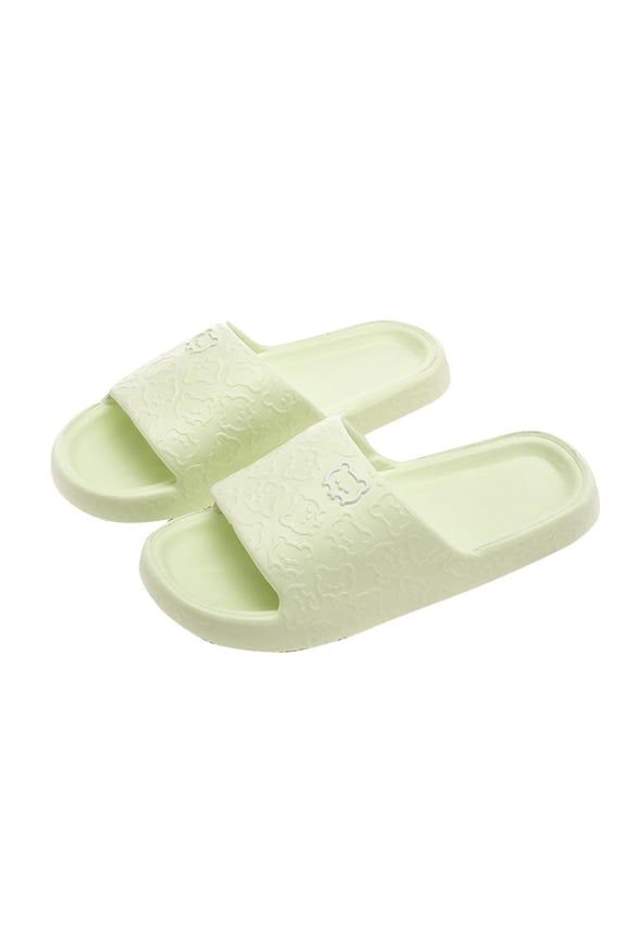 Shower Shoes Bathroom Slippers for Men & Women,Quick-Dry Non-Slip, Home Slides Dorms,Pool, Spa, Camping, Beach Green 39