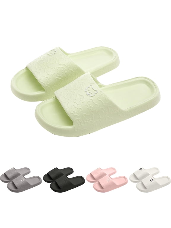 Shower Shoes Bathroom Slippers for Men & Women,Quick-Dry Non-Slip, Home Slides Dorms,Pool, Spa, Camping, Beach White 41