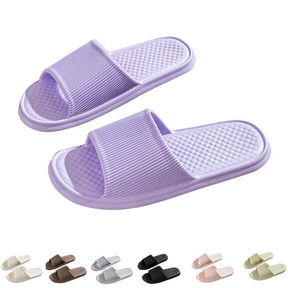 Puntoco Shower Shoes Quick-Dry Non-Slip Bathroom Slippers for Men & Women Non-Slip, Home Slides Dorms, Camping, Beach White 41