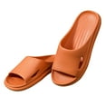 thumbnail image 1 of Puntoco Slippers for Women, Pillow House Slippers Shower Shoes Indoor Slides Bathroom Sandals, Ultimate Comfort, Lightweight, Non-Slip, Easy to Clean Orange-A 6(36-37), 1 of 4