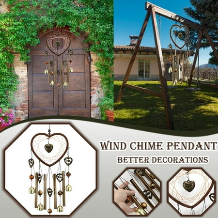 Puntoco Special Offers Clearance Heart Wind Chime for Outdoor, Large Windchimes Dream-Cher for Outside