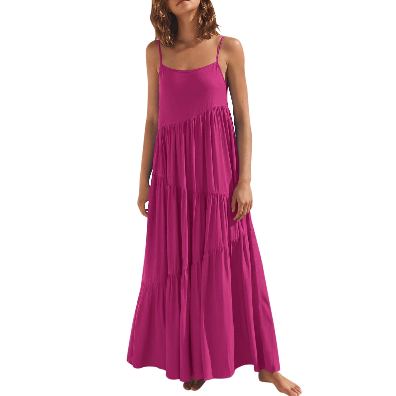 chinese dress ladies Charming Mermaid Sweetheart Satin Hot Pink Long Prom Dresses Pic Color / US16