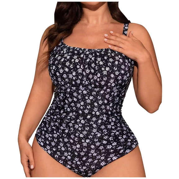 Puntoco Swimsuit for women 2025 Clearance Women's Retro High Cut Low Back One Piece Swimsuits Brazilian Bikini Bathing Suit Army Green 8(L)