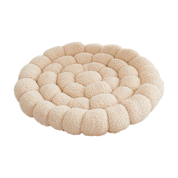Puntoco Thickened Plush Seat Cushion16x16in Soft Lamb Fleece Chair Pad for office and Home Use Comfortable Cushion for Computer Chair