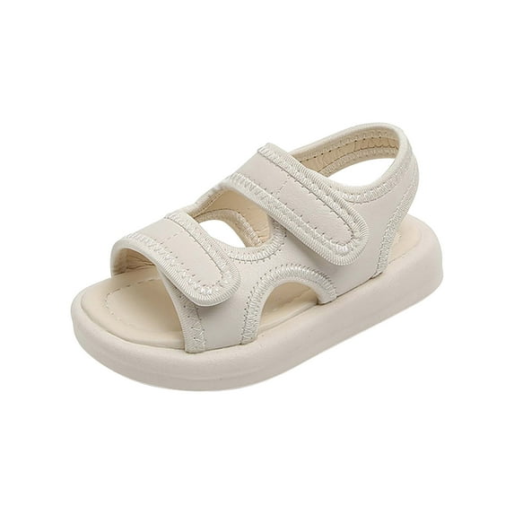 Puntoco Toddler Summer Shoes Girls Children's Sandals Solid Soft Soles Boys' Beach Shoes Girls' Beach Shoes Solid Color Sandals Search this page Kids Shoes