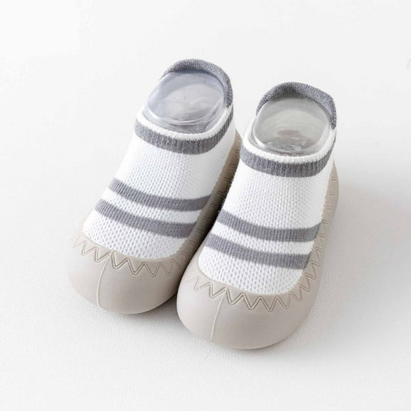 Puntoco Toddler sock shoes baby boys girls Slippers shoes Baby Infant First Walking Shoes Rubber Sole Non-Skid Floor Slippers Kids Shoes Clearance