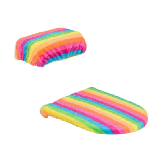 Puntoco Toilet Tank Cover and Toilet Lid Cover Washable Toilet Cover Set with Elastic Bottom Soft Stretch Fabric Cover for a Lid Toilet Tank Toilet Top Cover Back of Toilet Tank Cover Replacement