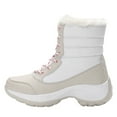 thumbnail image 1 of Puntoco Winter Warm Snow Boots Clearanc Eva Thick-Soled Women'S Shoes Snow High-Top Plus Velvet Warm Cotton Shoes Beige 6(37), 1 of 6