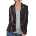 thumbnail image 1 of Puntoco Women Coats Clearance,Women Long Sleeve Velvet Solid Buttons Pokets Jacket Cardigan Loose Coat Top Khaki 6(M), 1 of 4