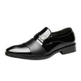 thumbnail image 1 of Puntoco Women Sandals Clearance，Men Business Shoes Casual Men Shoes Leather Shoes Wedding Shoes Black, 1 of 1