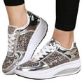 thumbnail image 1 of Puntoco Women Sandals Clearance，Women'S Wedges Sneakers Sequins Shake Shoes Girls Sport Shoes Silver, 1 of 8