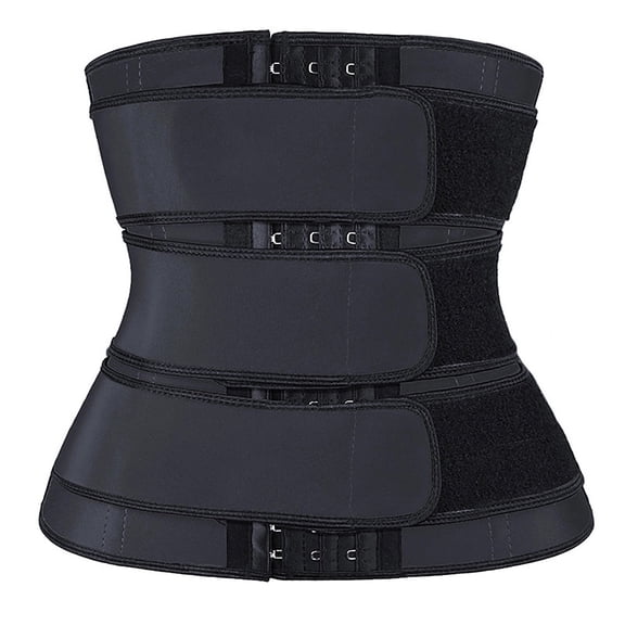 Puntoco Women Shapeware Clearance Wrap Waist Belt Slimming Body Shaper Plus Size Waist Trainer Shapeware Black 8(L)