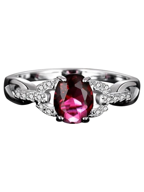 Women's Rhinestone Ring for Christmas Gift