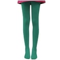 thumbnail image 1 of Puntoco Women's Thin Velvet Dance Base Socks Tights Sexy Slim Opaque Stocking Leggings Trendy High Waist Elastic Pantyhose Green M(M), 1 of 3