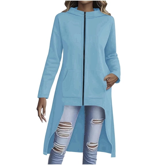 Puntoco Womens Fall Long Cardigan Sweater Open Front Duster Hooded Cardigan with Pockets Halloween Fall