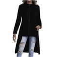 thumbnail image 1 of Puntoco Womens Fall Long Cardigan Sweater Open Front Duster Hooded Cardigan with Pockets Halloween Fall, 1 of 8