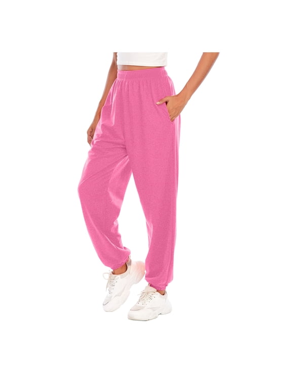 Womens Plus Size Clearance,Women Sports Pants Trousers Jogging Sweatpants Jogger Pants Pink