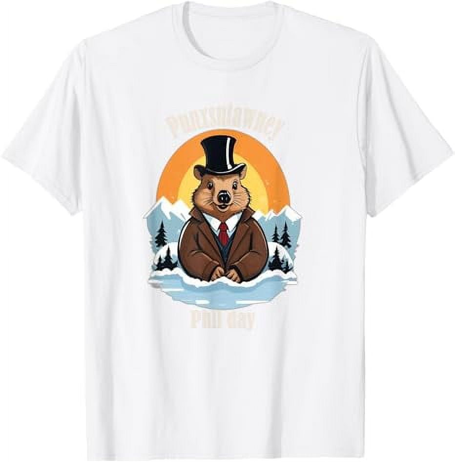Punxsutawney phil day, Punxsy Phil's Cute Groundhog outfit TShirt