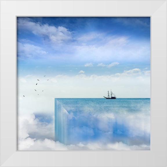 Punyet Miro, Carles 12x12 White Modern Wood Framed Museum Art Print Titled - Close To The Edge