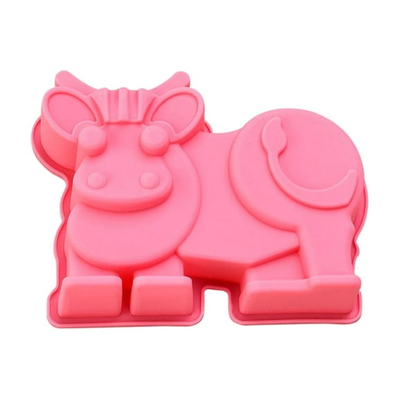 Pup Cattle Silicone Smash Cake Baking Mold | Kids 3D Small Birthday Cake Pan | Animal Shape Chocolate, Muffin, Cake Mould-Home Decor