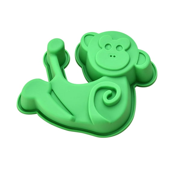 Pup Monkey Silicone Smash Cake Baking Mold | Kids 3D Small Birthday Cake Pan | Animal Shape Chocolate, Muffin, Cake Mould-Home Essentials