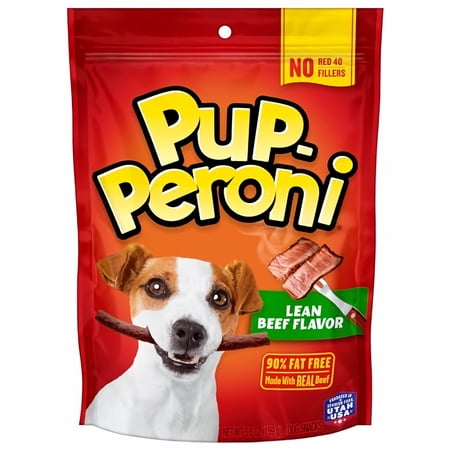 Pup-Peroni Lean Beef Flavor Dog Treats, 5.6 Oz. Bag (Pack of 6)