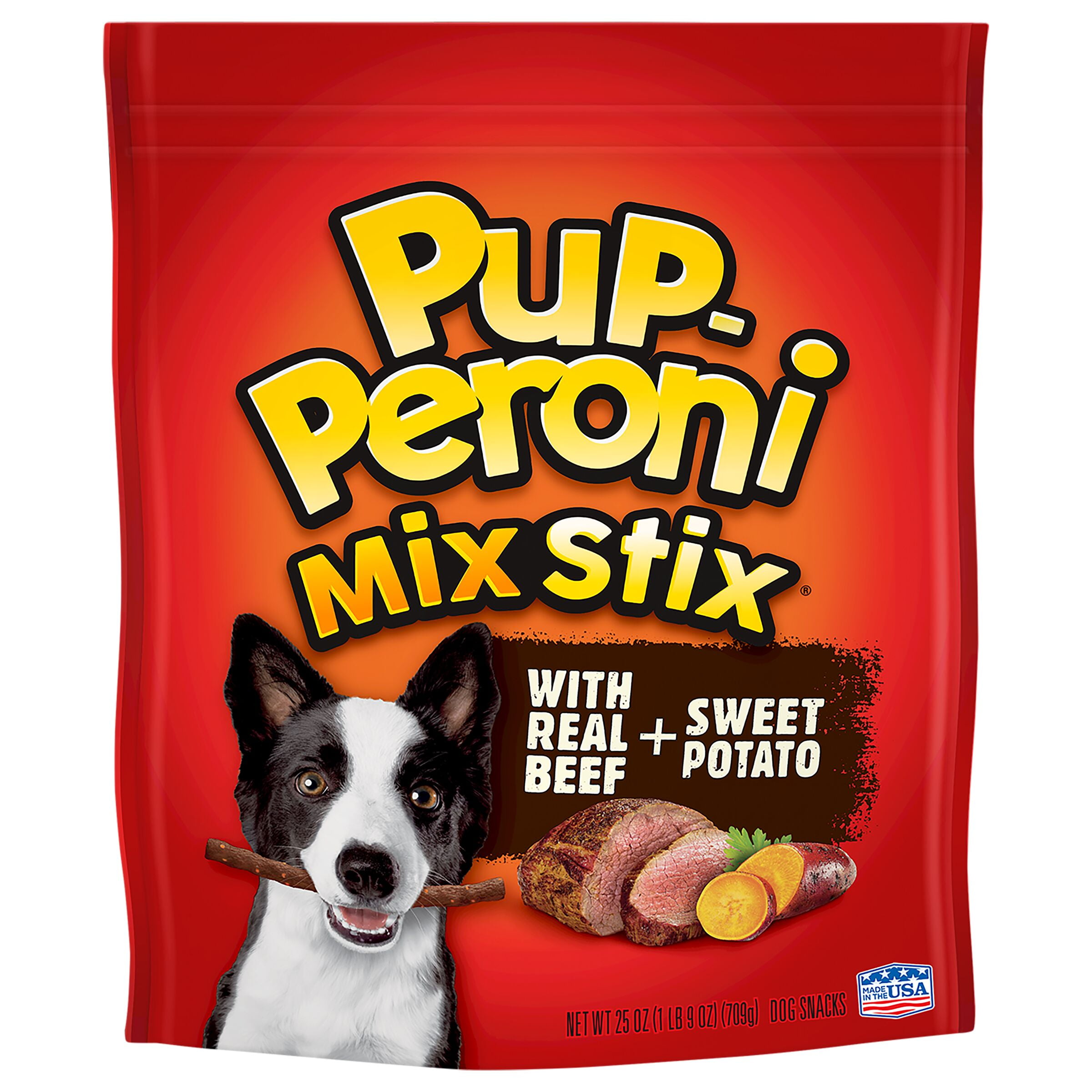 Pup-Peroni Mix Stix Real Beef + Sweet Potato Flavor Dog Snacks, 25-Ounce