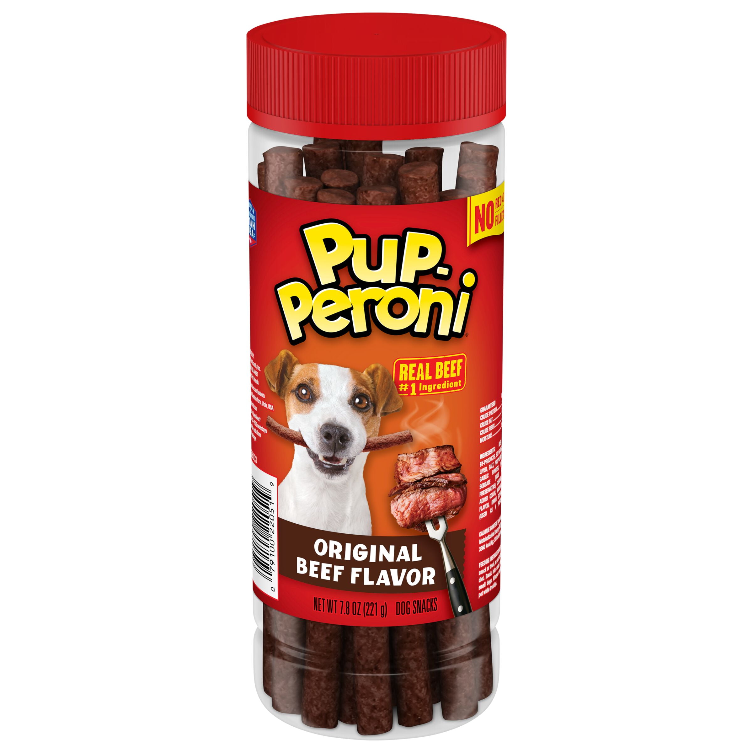 Pup Peroni Original Beef Flavor Dog Treats 7.8oz Canister