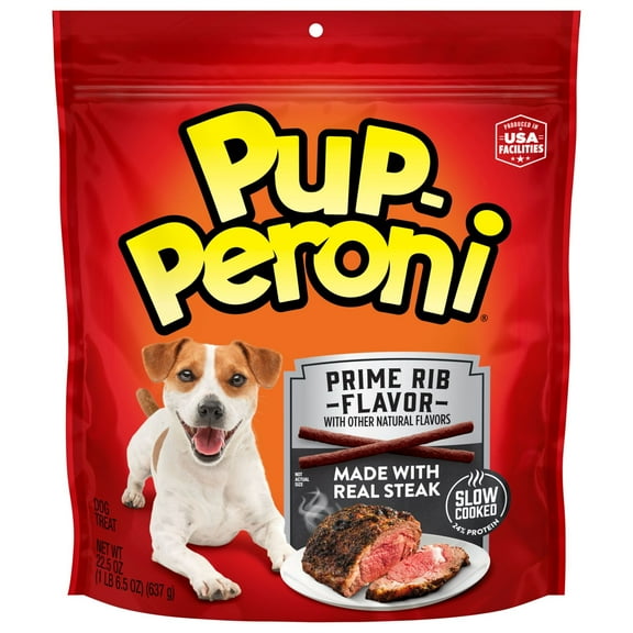 Pup Peroni Prime Rib Flavor Dog Treats, 22.5 oz Bag