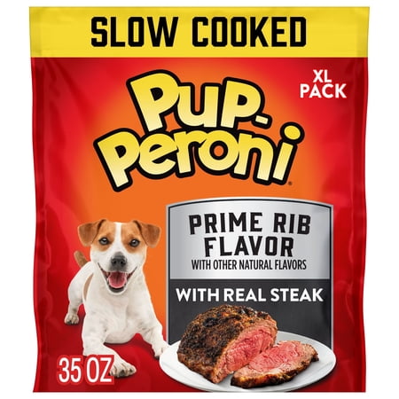 Pup Peroni Prime Rib Flavor Dog Treats, 35 oz Bag