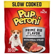 Pup Peroni Prime Rib Flavor Dog Treats, 35 oz Bag