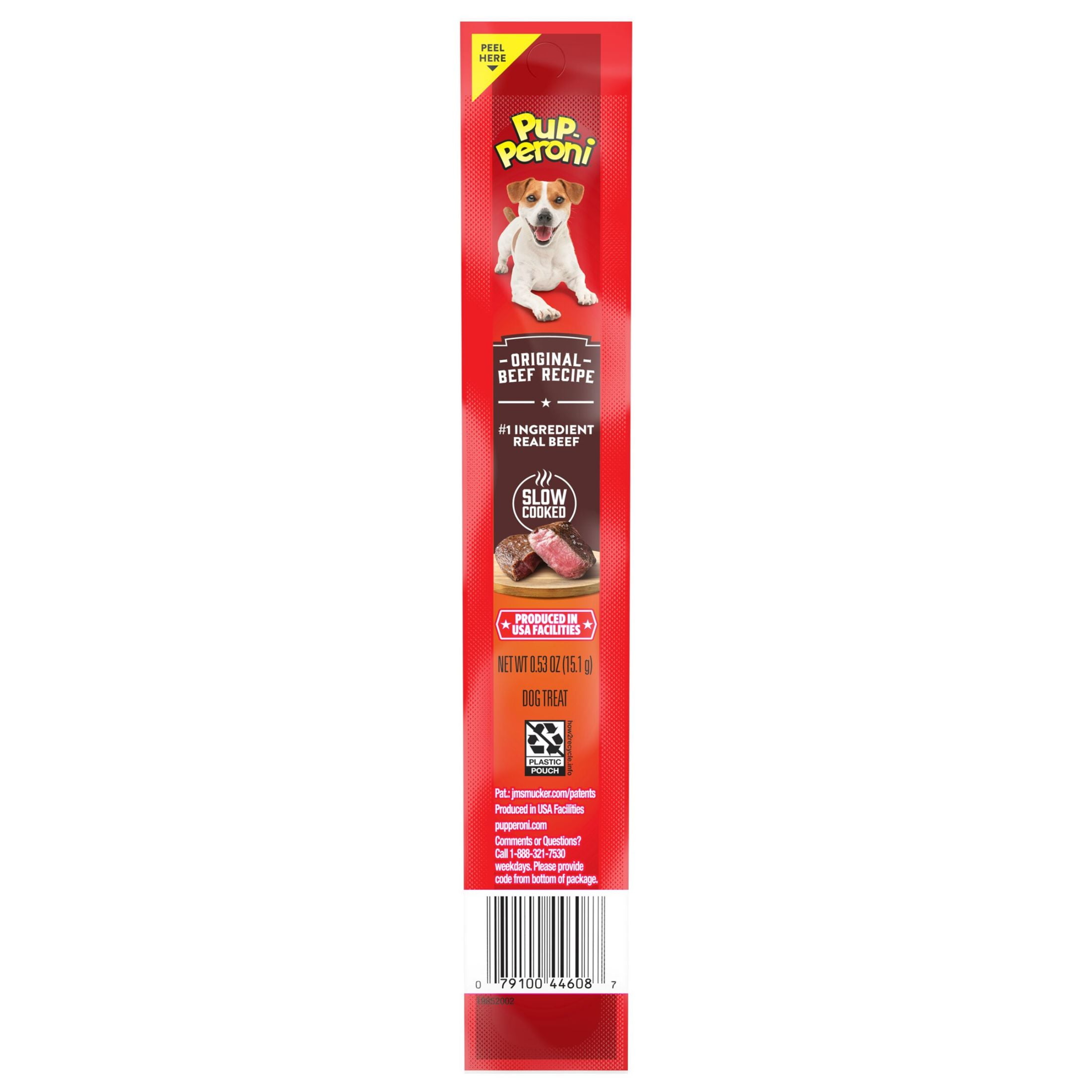 Pup A Roni Rounds Pup Peroni Original Beef Recipe, Single Dog Treat, .5 Ounce Stick ...