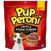 Pup-Peroni Triple Steak Flavor Dog Treats, 35oz Bag