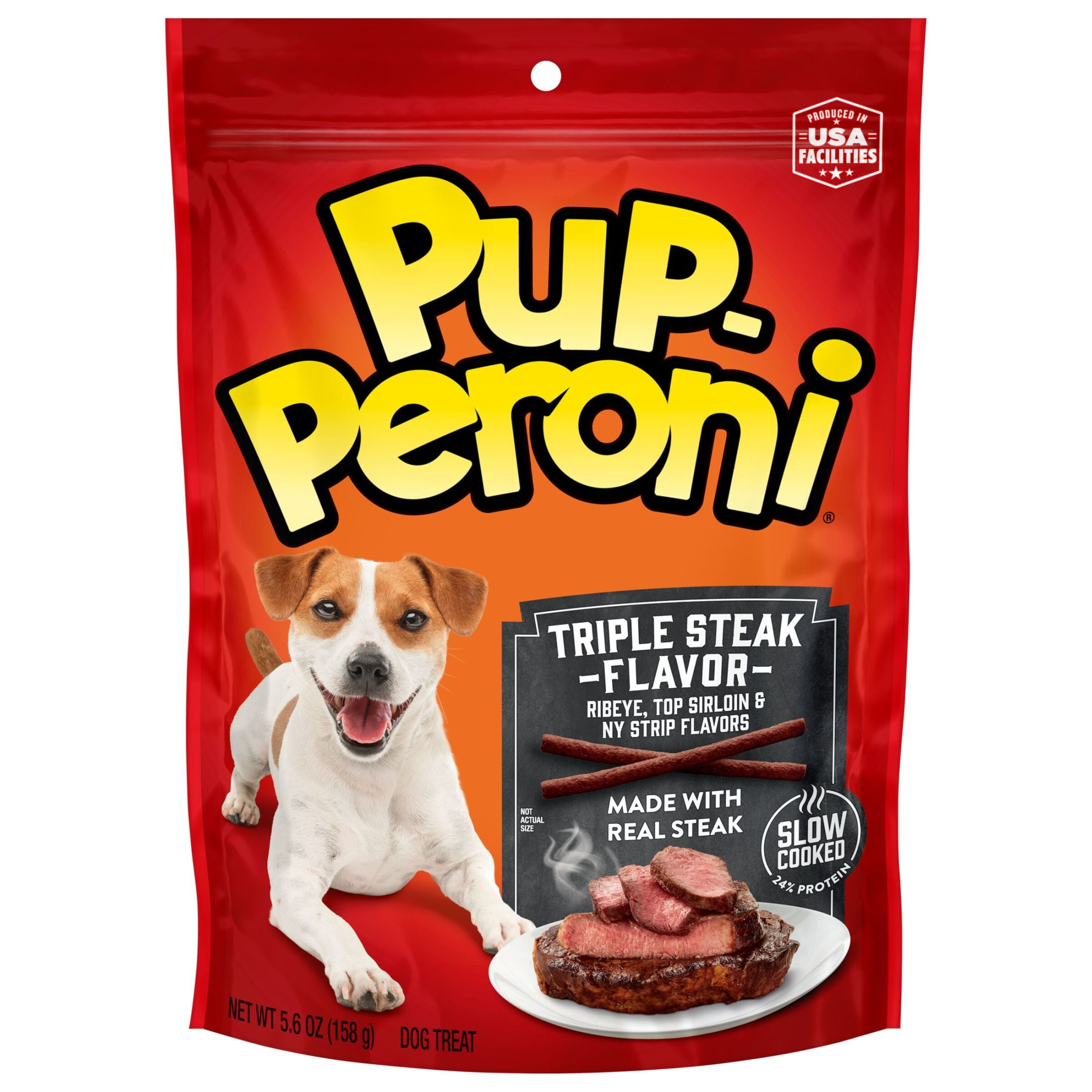 Pup-Peroni Beef Snacks, Triple Steak Flavor Dog Treats,