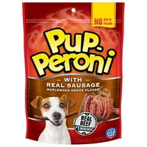 Pup-Peroni With Real Sausage Maplewood Smoke Flavor Dog Treats, 5.6oz Bag (Pack of 8)