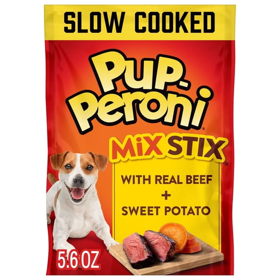 Pup Peroni Mix Stix Dog Treats With Real Beef + Sweet Potato, 5.6 oz Bag