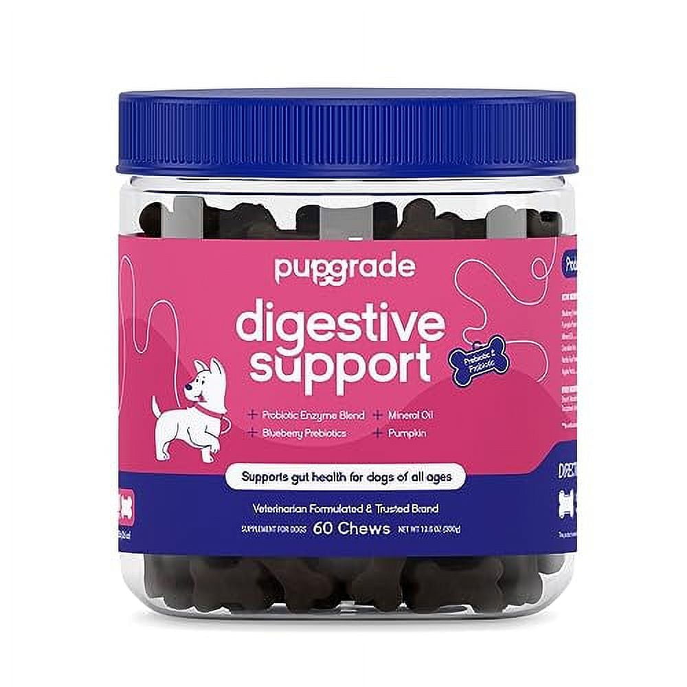 PupGrade Digestive Support Chews for Dogs Prebiotic and Probiotic