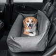 thumbnail image 1 of PupProtector? Faux Leather Memory Foam Dog Car Bed - Slate Gray, 1 of 1