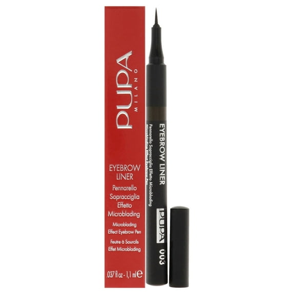 Pupa Milano Eyebrow Liner Pen - 003 Dark Brown , 0.037 oz Eyebrow
