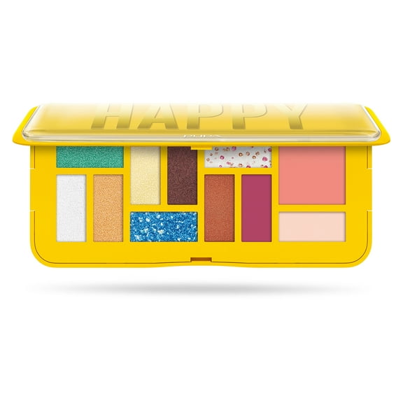 Pupa Milano Make-Up Palette M, All-In-One Palette, 005 Yellow, 0.42 oz