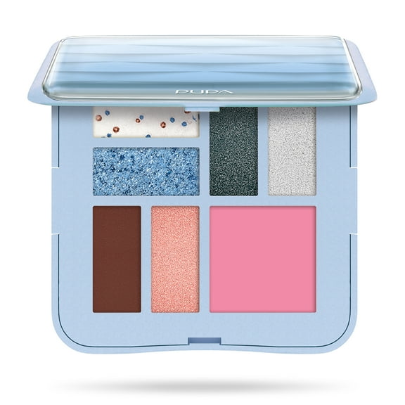 Pupa Milano Make-Up Palette S, Eyeshadow Palette, 002 Light Blue, 0.28 oz