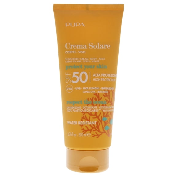 Pupa Milano Sunscreen Cream SPF 50 , 6.76 oz Sunscreen